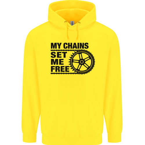 My Chains Set Me Free Cycling Cyclist Bike Childrens Kids Hoodie - Picture 63 of 80