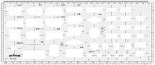 Gong pass template E445 flowchart ruler H 31445 (japan import) by Dorapasu