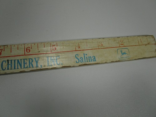 Vintage Wooden John Deere USA Bicentennial yard stick Kansas Witchita Topeka Ad - Picture 9 of 9