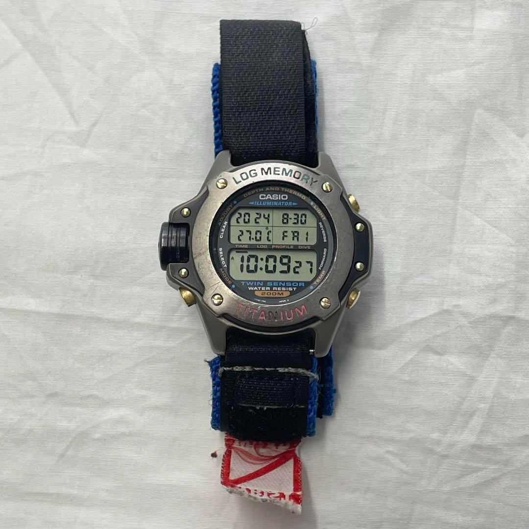 【グッドデザイン賞受賞】質実剛健カシオ潜水王DEP-700チタン製ダイバーズ美品 グッドデザイン賞受賞】質実剛健カシオ潜水王DEP-700チタン製