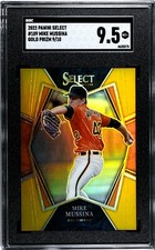 2022 Panini Select #189 Mike Mussina GOLD PRIZM /10 SGC 9.5 (9/10)