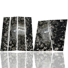 Gloss Forged Carbon Fiber Window Pillar Panel Post Cover Fits 21-25 Sienna