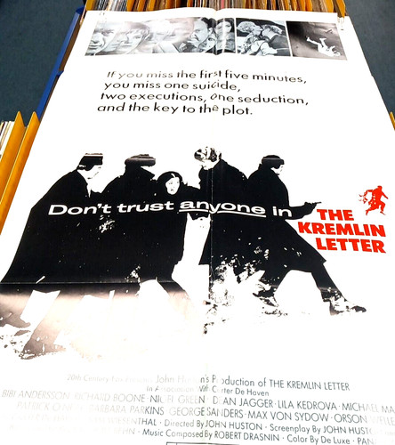 "The Kremlin Letter" - 1970 Original Poster, 8 film stills - Dir. John Huston