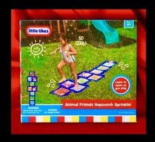 Little Tikes Hopscotch Run Through Sprinkler Mat w Adjustable Pressure 6 Foot 
