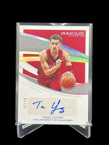 2021 Immaculate Collegiate Collection Trae Young Immaculate Ink II-TYO Auto /49