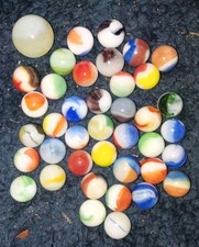 Vintage Glass Marble Lot - Akro Agate, Vitro Swirls, Cat s Eyes Pokemon Jynx