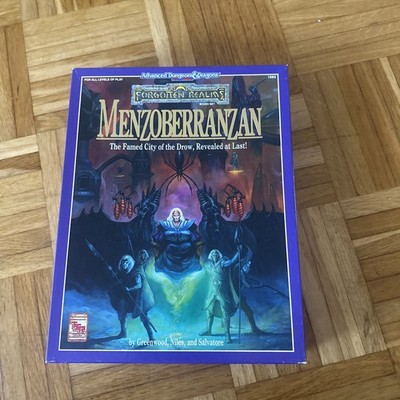 Advanced Dungeons & Dragons Forgotten Realms Menzoberranzan AD&D Box 