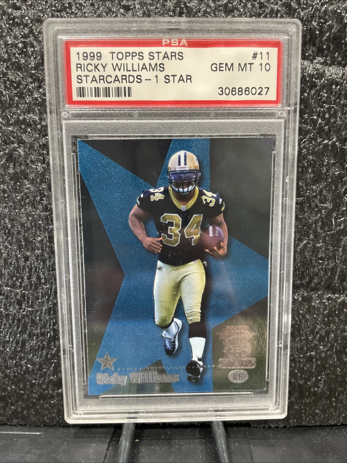 Ricky Williams Topps Stars Starcards #11 Starcards-1 Star