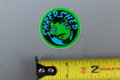 Shred Shed Durango Colorado Blue Green Vert Air 80's V1a Vintage Surfing STICKER