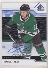 2018-19 Upper Deck SP Game Used Blue Auto Radek Faksa #38 Auto hn6