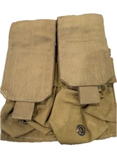 US Military USMC Eagle Industries Double Mag Pouch MP2-M4/2-MS-COY Brown VGC