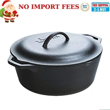 Lodge 7-Quart Cast Iron Dutch Oven