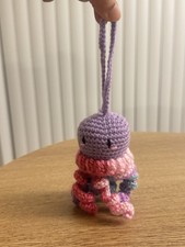 Handmade Octopus Plush Stuffed Toy Wool Crochet Bag Charm