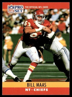 1990 Pro Set Bill Maas Kansas City Chiefs #145