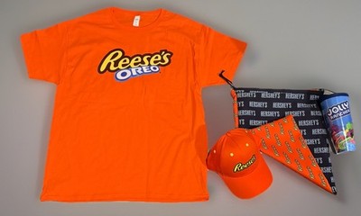 Hershey s Reese s PR Bundle L Shirt, Hat, Bag, TervIs Tumbler, And Kanga Bag