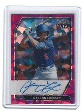 2026 Leaf Metal Kellon Lindsey Base Auto BA-KL1 Pink Crystal 1/1