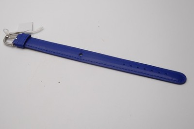 Alain Silverstein blaues Rindslederarmband 17mm