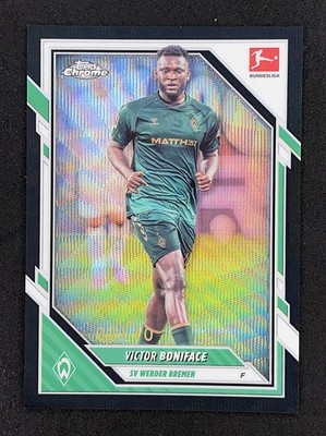 Victor Boniface 2022-23 Topps Chrome Bundesliga Wave /10 SV Werder Bremen #11