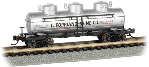 Bachmann - 40' Three-Dome Tank Car - L. FOPPIANO Wine CO. #1112 - 17114 | Condition: New