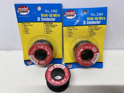 Model Power # 2303 & 2302 Hook-Up Wire Lot Plus Bonus Reel