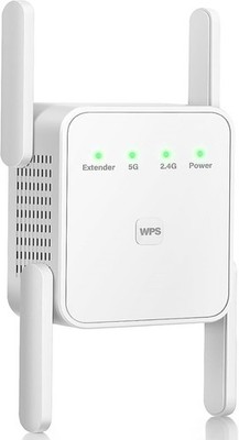 2025 WiFi Extender Signal Booster, Dual Band 5GHz/2.4GHz 1200Mbps WiFi Range Ext