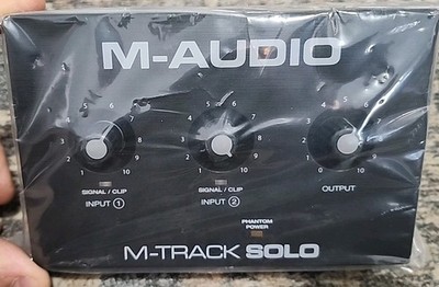 M-Audio M-Track Solo USB Audio Interface (Missing Cord)