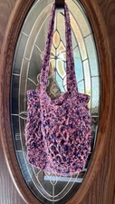 Handmade Crochet Reusable Market Bag/ Grocery Bag/ Beach Bag/ Tote Bag