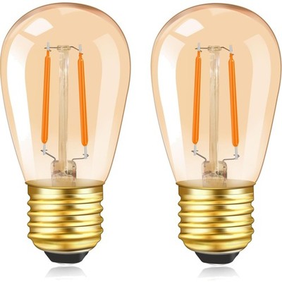 E27 LED Glühbirne Warmweiss 1W Vintage Dekoration Nachtlicht Glas