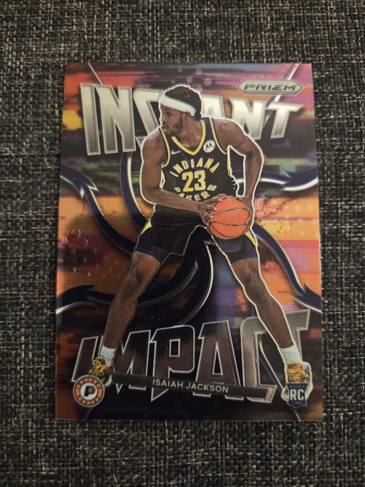 Isaiah Jackson - 2021-22 Panini Prizm - Instant Impact Card #9 RC Indiana Pacers