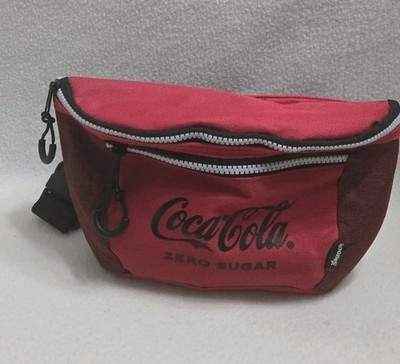 Koozie Fanny Bum Pack Belt Bag  Coca Cola Zero Sugar'' Red Coke Zipper Cooler