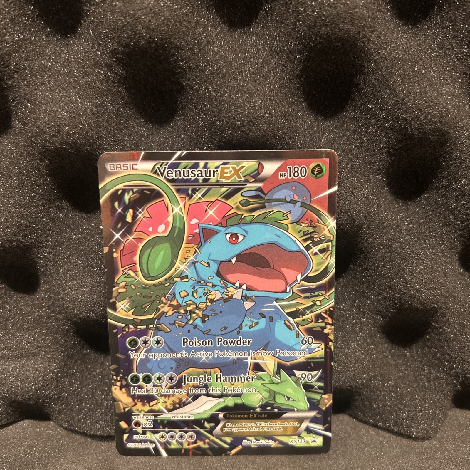 Pokemon Venusaur EX XY123  Black Star Promo Full Art Pokémon Card READ