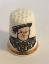 King Henry VIII Thimble Vintage Souvenir Collectible