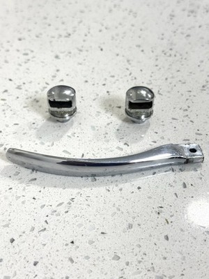 Mercedes 450SL Hardtop Lockdown chrome cap (2) & removal tool wrench 500SL R107