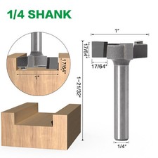 Flattening&Planing CNC Spoilboard Surfacing Router Bit 1/4 Shank Carbide Tool