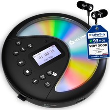 Discover - Portable CD Player with Long-Lasting Battery - New - with Headphones