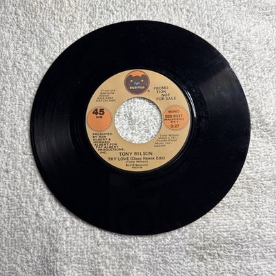 Try Love By Tony Wilson, 45 RPM
