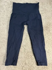 Assets by Spanx Leggings Women Large Black Mid-Rise Seamless Shaping Slimming