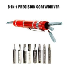 8-in-1 Mini-Bit SET Feinmechanik Modellbau Torx Schlitz Kreuz Steckschl&uuml;ssel Neu
