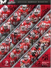 Barrett Conley Lattimore +5 Autographed Ohio State Buckeyes Magazine JSA 55097