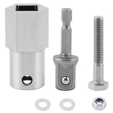 Upgraded Trailer Jack Crank Handle Drill Adapter Stainless