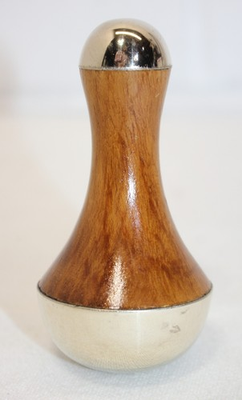 #ad Vintage? Dual End Kansa Wand Massager Brass Caps Wood Body Face Neck etc CLEAN $14.95