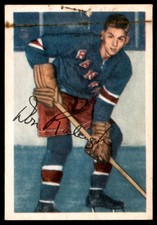 1953-54 PARKHURST DON RALEIGH RANGERS #68 VG 2 STAPLER HOLES TRACE OF RUST