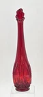 Vintage Ruby Red  Fenton Swung Glass Bud Vase 9.50”