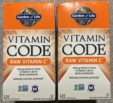 (New) Garden of Life Vitamin Code, Raw Vitamin C, Bioflavonoids 240ct, Exp 12/25