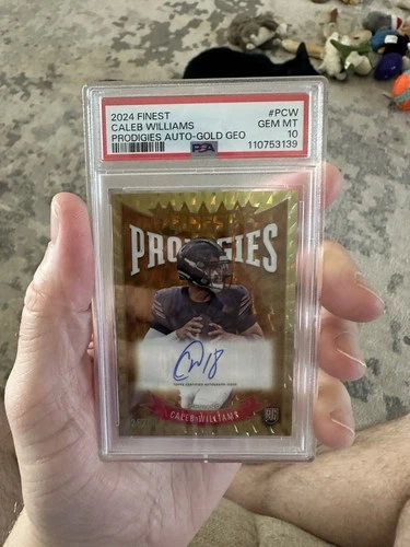 2024 Topps Finest-Prodigies AUTO Caleb Williams #P-CW Gold Refractor 25/50 SSP