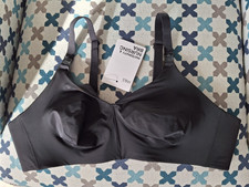 M&S Nursing Bra 40A Black Seamfree Cotton Lined Cup BNWT RRP �22