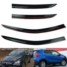 4pcs Tinted Wind Deflectors Rain Guard Sun Visors For Opel Mokka X MK1 2012-2019