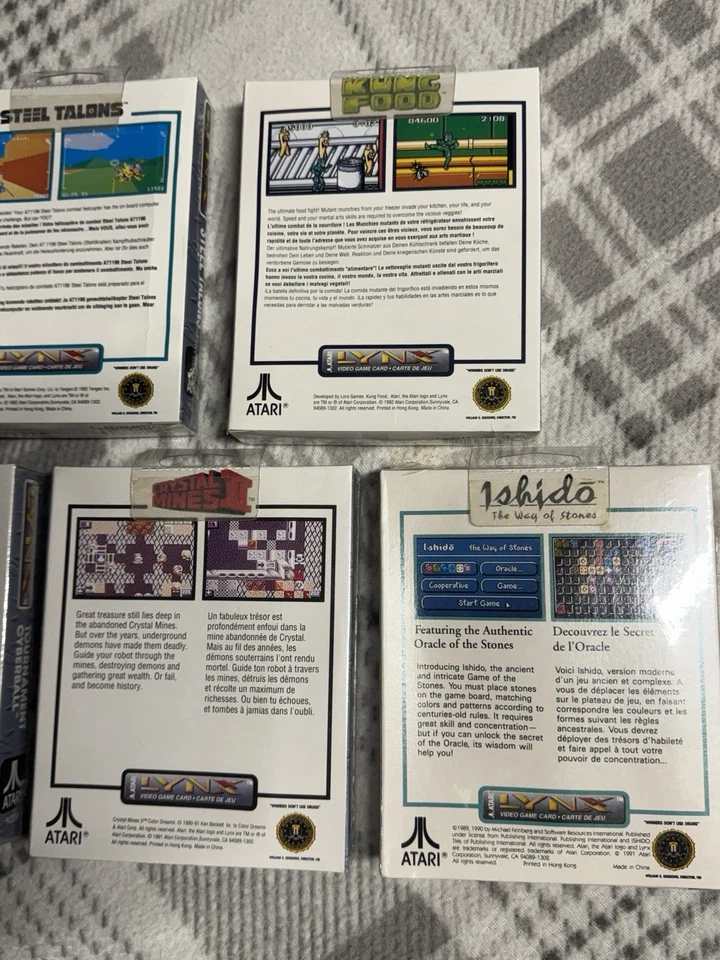 Atari Lynx Sealed NEW Game Lot - Steel Talons, Cyber ball, Ishido, Crystal - Image 4 of 4