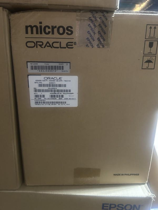 Oracle 4000496-126-PT Retail POS System Made in Philippines Micros Oracle POS