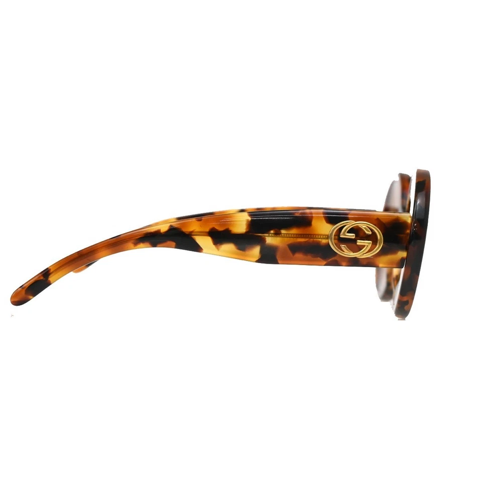 Óculos de sol GUCCI logotipo GG 2410/S D19 plástico marrom GHW Itália 09RL555 - Imagem 4 de 4